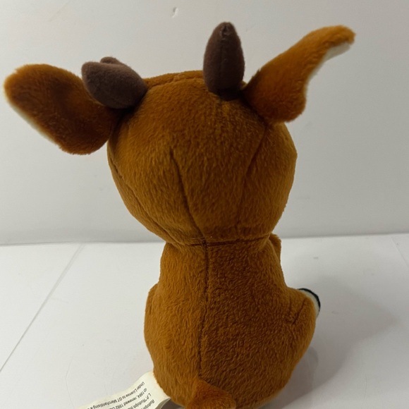 Vintage '90s Gemmy Singing Rudolph The Red Nosed Reindeer Light Up Nose 8" Plush - Picture 5 of 14
